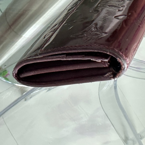 Louis Vuitton Burgundy Wallet with Signature Monogram - Picture 6 of 14